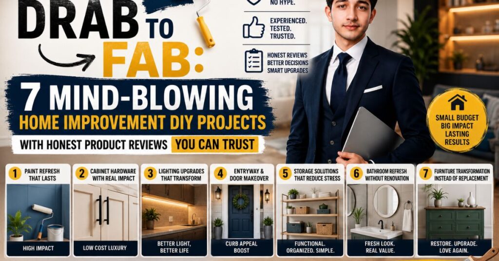 From Drab to Fab: 7 Mind-Blowing Home Improvement DIY Projects With Honest Product Reviews You Can Trust