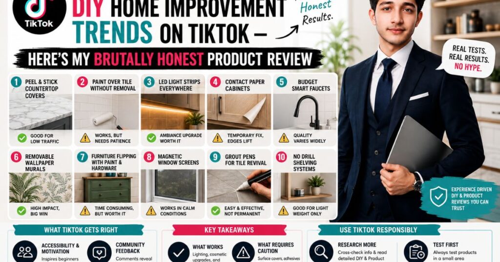 I Tried the Most Popular DIY Home Improvement Trends on TikTok Here's My Brutally Honest Product Review
