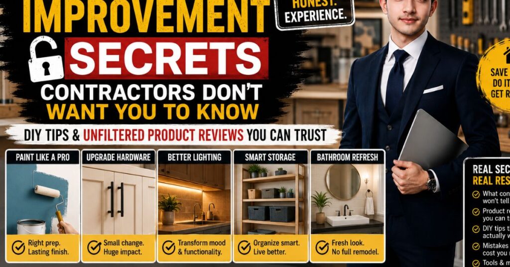 The Home Improvement Secrets Contractors Don't Want You to Know DIY Tips & Unfiltered Product Reviews