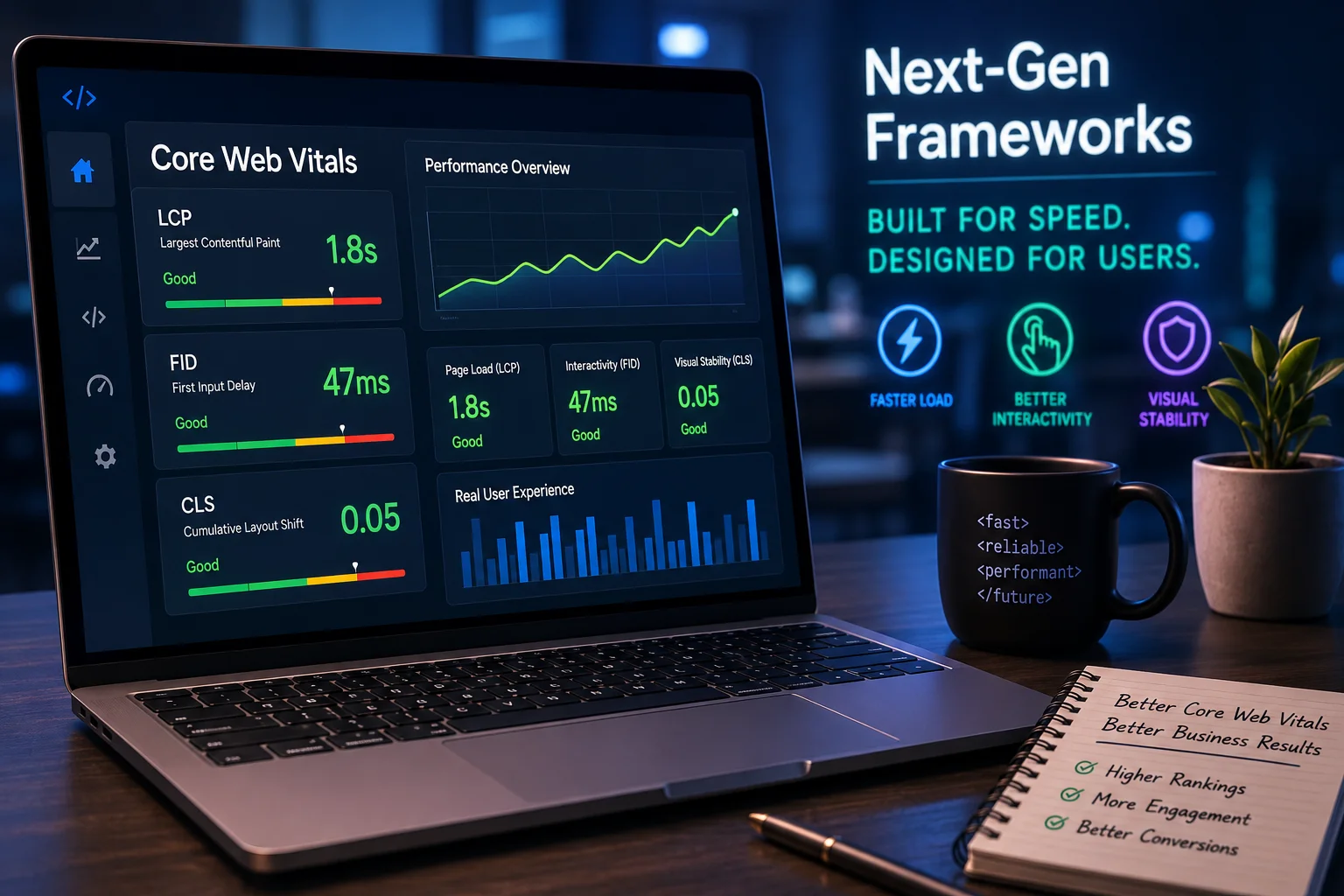 NeXT-Gen Frameworks Overhauling Core Web Vitals Performance